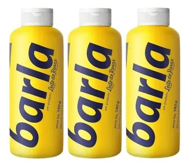 TALCO BARLA Perfumado 140g Talco Antisséptico Perfumado elimina os odores das axilas e dos pés