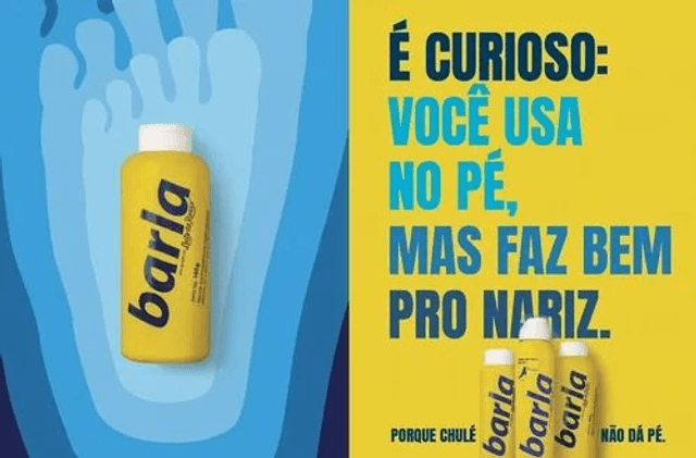 TALCO BARLA Perfumado 140g Talco Antisséptico Perfumado elimina os odores das axilas e dos pés