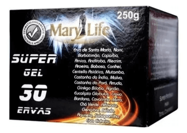 Super GEL 30 Ervas 250g Mary Life

