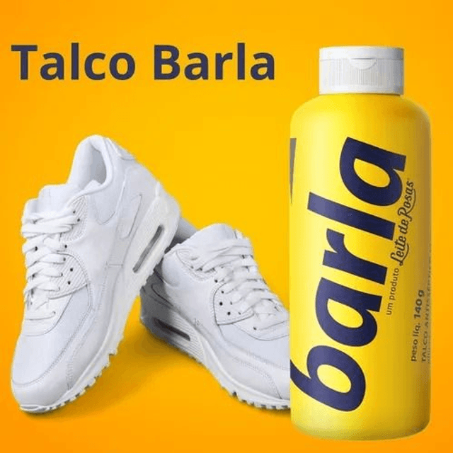 TALCO BARLA Perfumado 140g Talco Antisséptico Perfumado elimina os odores das axilas e dos pés