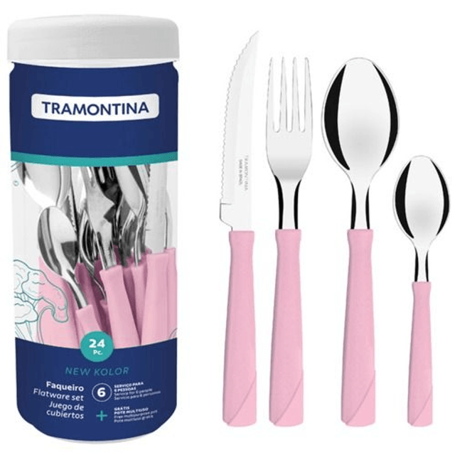 FAQUEIRO 24PCS NEW KOLOR TRAMONTINA