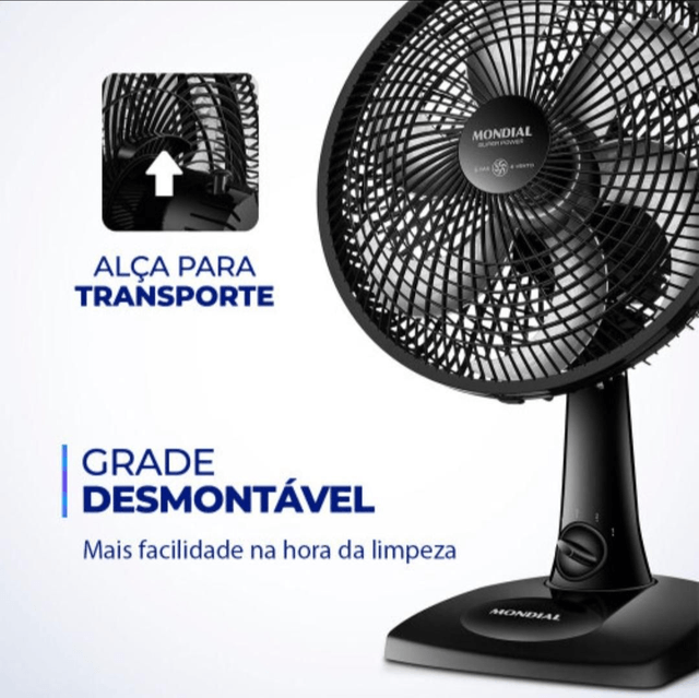 Ventilador de Mesa Mondial