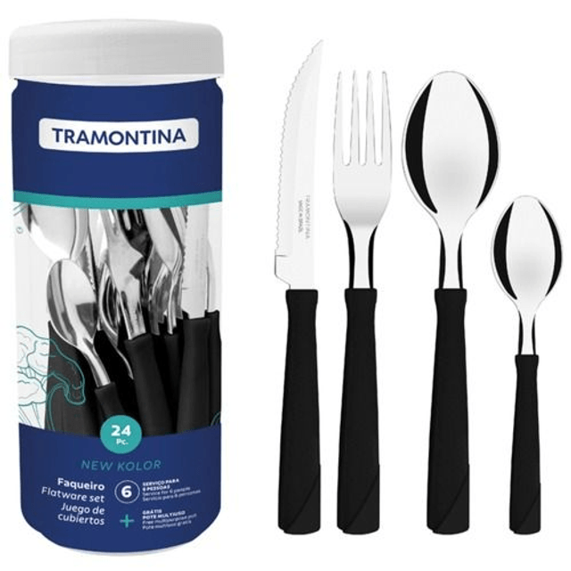 FAQUEIRO 24PCS NEW KOLOR TRAMONTINA