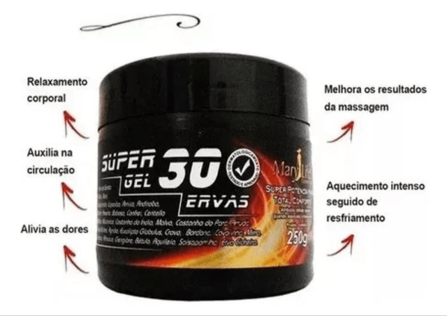 Super GEL 30 Ervas 250g Mary Life

