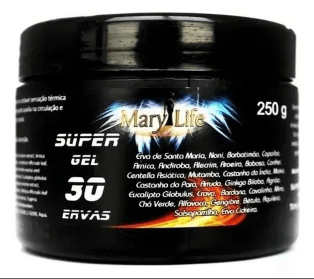 Super GEL 30 Ervas 250g Mary Life

