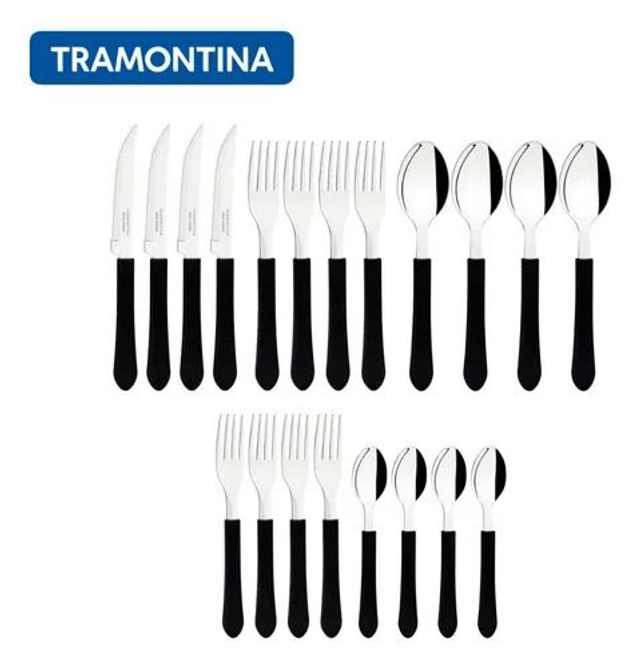 Jogo De Talheres Tramontina Leme Faqueiro 20 Peças