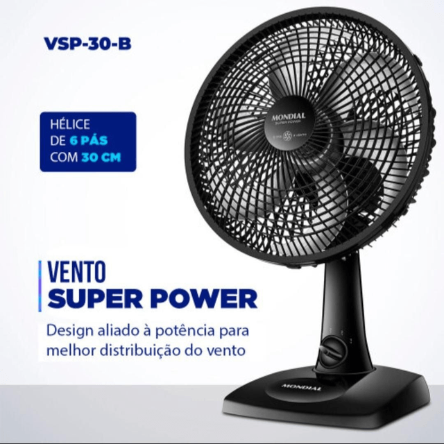 Ventilador de Mesa Mondial