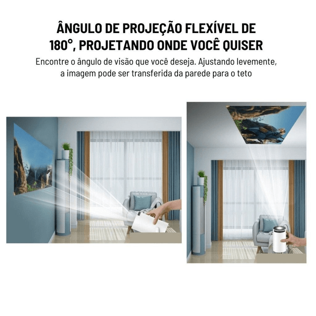 Projetor 4K HD 150 Polegadas Celular, Tv B0x, Xbox, PS, Pc, Wifi HY300 Magcubic Envio Imediato