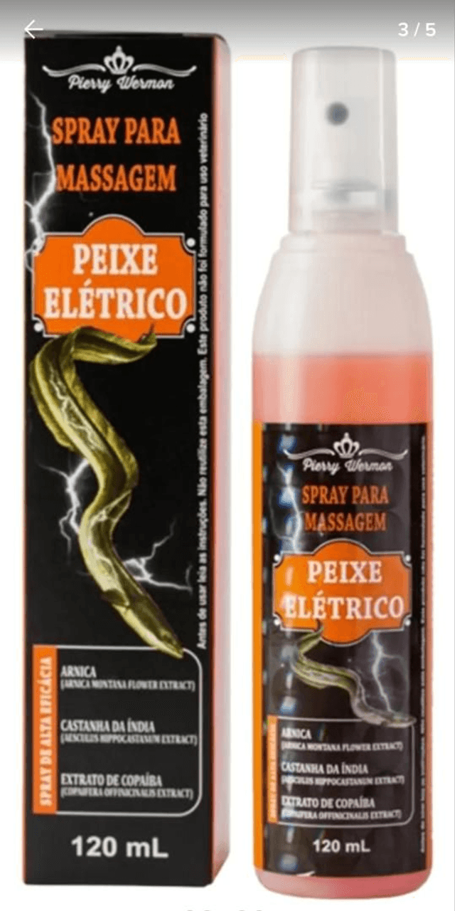 Spray Para Massagem Peixe Elrtrico