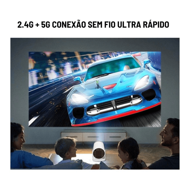 Projetor 4K HD 150 Polegadas Celular, Tv B0x, Xbox, PS, Pc, Wifi HY300 Magcubic Envio Imediato
