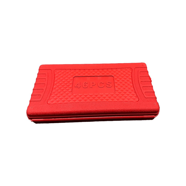 Maleta Jogo Conjunto Chave catraca 46/40 peças 1/4'' com soquete reversível resistente aço inox