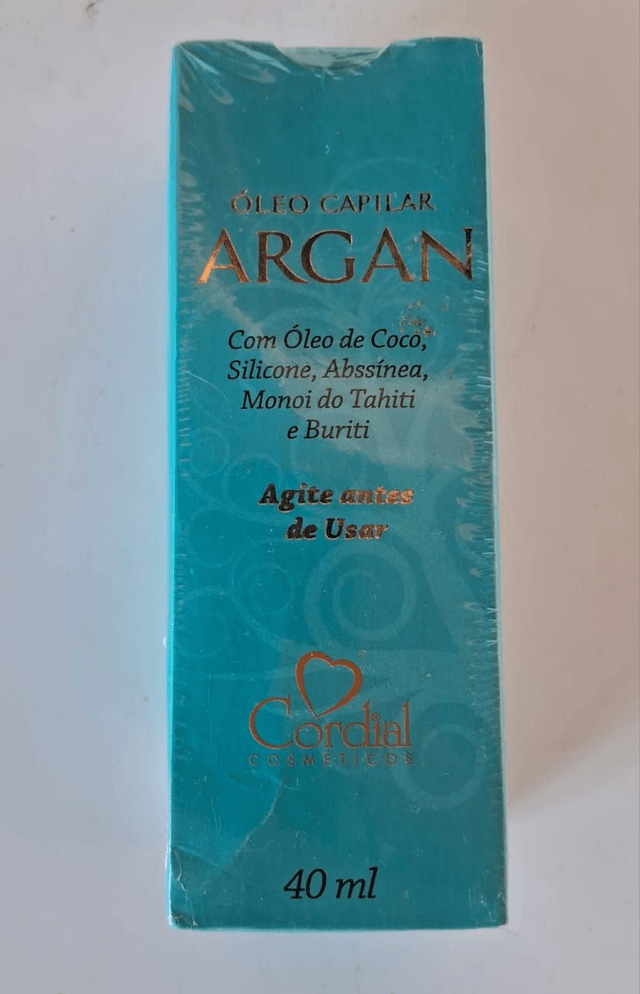 Òleo Capilar de Argan Cordial 40 ml Agite antes de Usar