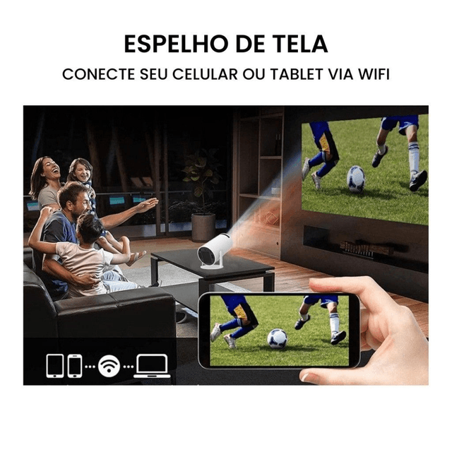 Projetor 4K HD 150 Polegadas Celular, Tv B0x, Xbox, PS, Pc, Wifi HY300 Magcubic Envio Imediato
