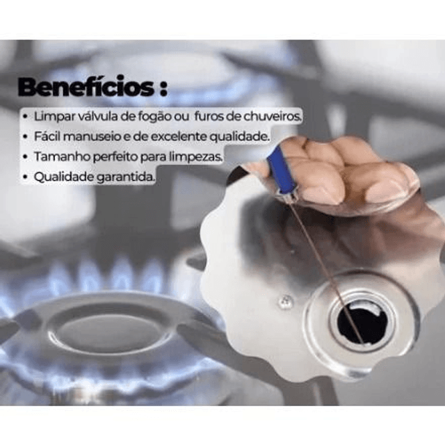 Agulha Desentupidora Para Fogão