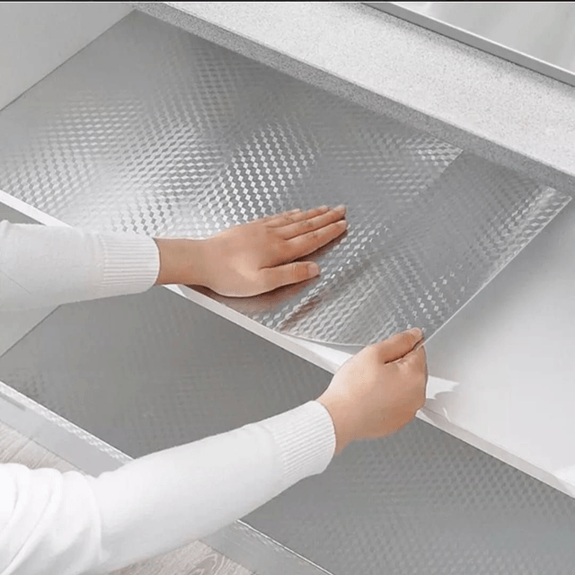 Papel De Parede 5 Metros De Aluminio Rolo Adesivo 3D Prova Da Agua Para Cozinha Adesivo