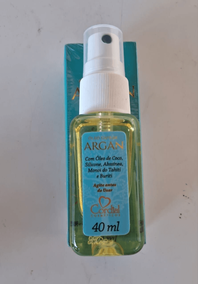 Òleo Capilar de Argan Cordial 40 ml Agite antes de Usar
